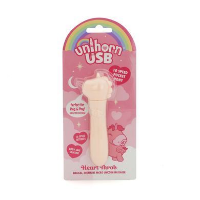 Вібратор-єдиноріжка Unihorn USB Bullet &ndash; Heart Throb, віброкуля, USB-зарядка, 10 режимів SX2866 фото Купити Вібратор-єдиноріжка Unihorn USB Bullet &ndash; Heart Throb, віброкуля, USB-зарядка, 10 режимів  Unihorn (Великобританія) 1 108 грн