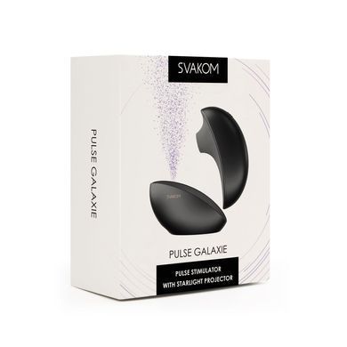 Вакуумный клиторальный смарт-стимулятор Svakom Pulse Galaxie Midnight Black, проектор звездного неба SO9678 фото Купить   Svakom (США) 4 240 грн