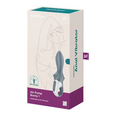 Анальный надувной вибратор Satisfyer Air Pump Booty 1, гибкий ствол SX2179 фото Купить   Satisfyer (Німеччина) 2 217 грн