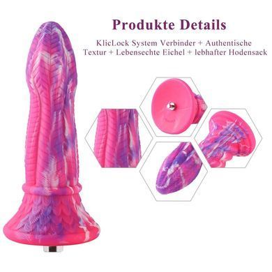 Фаллоимитатор для секс-машин Hismith 10.3&Prime; Silicone Monster Dildo Series, KlicLok и присоска SO6216 фото Купить   Hismith (Китай) 3 926 грн