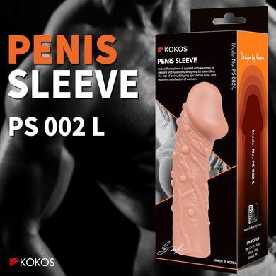 Насадка на член Kokos Penis Sleeve PS 002 L SX1450 фото Купити Насадка на член Kokos Penis Sleeve PS 002 L  Kokos (Південна Корея) 581 грн