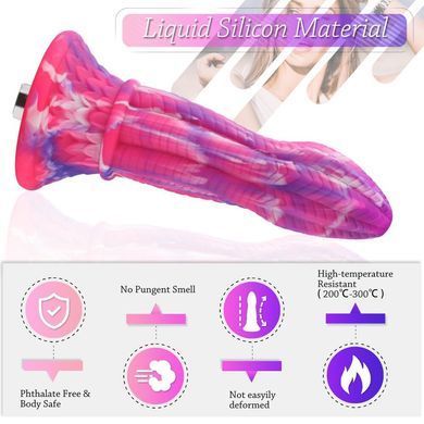 Фаллоимитатор для секс-машин Hismith 10.3&Prime; Silicone Monster Dildo Series, KlicLok и присоска SO6216 фото Купить   Hismith (Китай) 3 926 грн