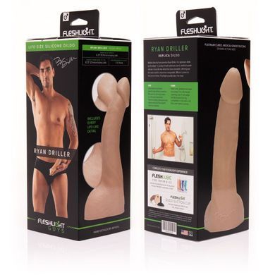 Фалоімітатор Fleshlight Guys: Ryan Driller Dildo, за зліпком пеніса SO5516 фото Купити Фалоімітатор Fleshlight Guys: Ryan Driller Dildo, за зліпком пеніса  Fleshlight (США) 3 695 грн