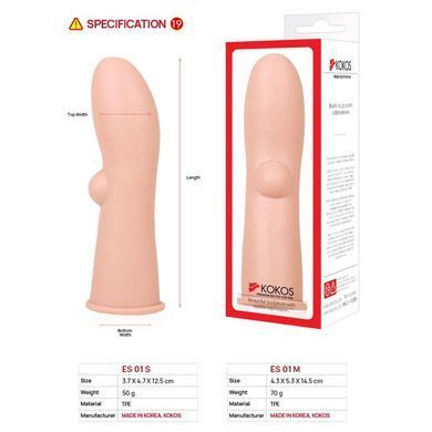 Насадка на член Kokos Extreme Sleeve ES.01 размер S SO1270 фото Купить   Kokos (Південна Корея) 369 грн