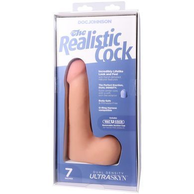 Фалоімітатор Doc Johnson The Realistic Cock ULTRASKYN 7 Inch with Balls Vanilla (м'яте паковання!!!) SX4442-R фото Купити Фалоімітатор Doc Johnson The Realistic Cock ULTRASKYN 7 Inch with Balls Vanilla (м'яте паковання!!!)   2 218 грн