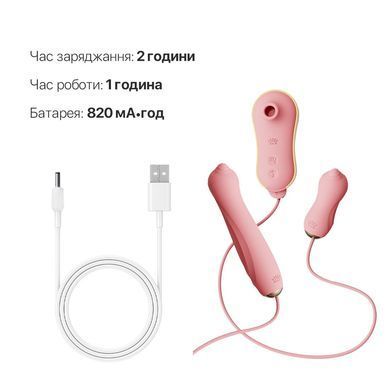 Набор 3в1 Zalo &ndash; UNICORN Set Pink, виброяйцо, пульсатор, вакуумный стимулятор SO6687 фото Купить   Zalo (США) 3 778 грн