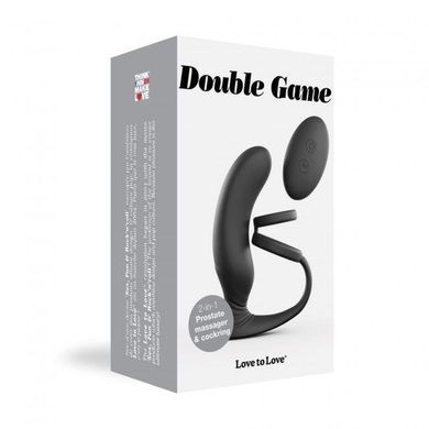 Вибромассажер простаты Love To Love Double Game с двойным эрекционным кольцом и пультом ДУ SO4072 фото Купить Вибромассажер простаты Love To Love Double Game с двойным эрекционным кольцом и пультом ДУ  Love To Love  3 790 грн