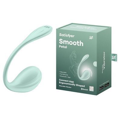 Смарт-віброяйце Satisfyer Smooth Petal Connect App Mint SX0666 фото Купити Смарт-віброяйце Satisfyer Smooth Petal Connect App Mint  Satisfyer (Німеччина) 2 217 грн