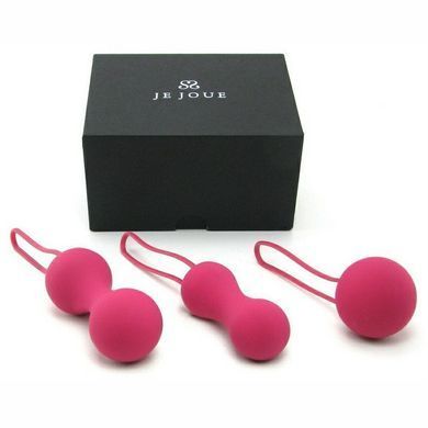 Набор вагинальных шариков Je Joue - Ami Fuchsia, диаметр 3,8-3,3-2,7см, вес 54-71-100гр + подарок косметичка SO3044 фото Купить   Je Joue (Великобританія) 2 374 грн