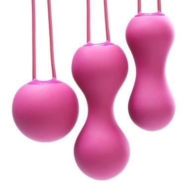 Набор вагинальных шариков Je Joue - Ami Fuchsia, диаметр 3,8-3,3-2,7см, вес 54-71-100гр + подарок косметичка SO3044 фото Купить   Je Joue (Великобританія) 2 374 грн