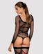 Бодистокинг Obsessive Bodystocking G320 S/M/L, чулки, боди, декор в виде линий SO7241 фото 2