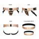 Труси для страпона Strap-On-Me Leatherette Harness Curious Holographic Rose Gold (м'яте паковання!!!) SO7812-R фото 3