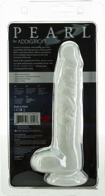 Фалоімітатор ADDICTION Pearl 8.5" Dildo with Balls, віброкуля в подарунок SX3157 фото Купити Фалоімітатор ADDICTION Pearl 8.5" Dildo with Balls, віброкуля в подарунок  ADDICTION  1 071 грн