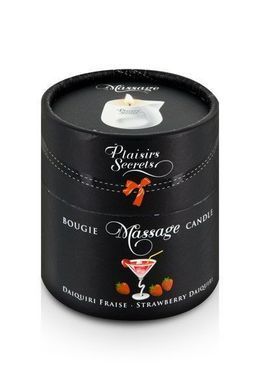Массажная свеча Plaisirs Secrets Strawberry Daiquiri (80 мл) подарочная упаковка, керамический сосуд SO1855 фото Купить   Plaisirs Secrets (Франція) 803 грн