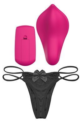 Вибратор в трусики Liebe Panty Vibe Recargable Cerise, нагрев до 39 &deg;C, пульт, трусики S-M в комплекте SX1594 фото Купить   Liebe (Іспанія) 2 771 грн