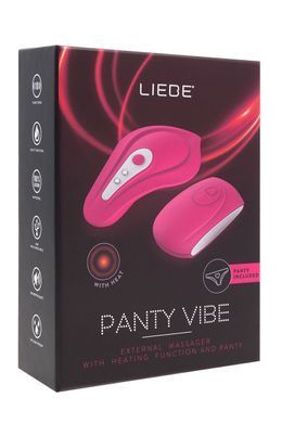 Вибратор в трусики Liebe Panty Vibe Recargable Cerise, нагрев до 39 &deg;C, пульт, трусики S-M в комплекте SX1594 фото Купить   Liebe (Іспанія) 2 771 грн