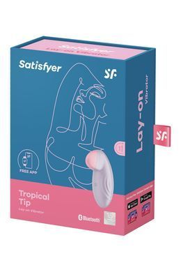 Смарт-вибратор для клитора Satisfyer Tropical Tip Light Lilac SO7141 фото Купить   Satisfyer (Німеччина) 1 588 грн