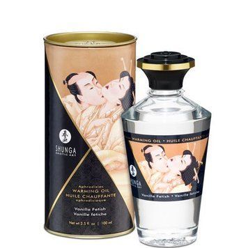 Разогревающее масло Shunga Aphrodisiac Warming Oil - Vanilla Fetish (100 мл) без сахара, вкусный SO2496 фото Купить   Shunga (Канада) 1 145 грн
