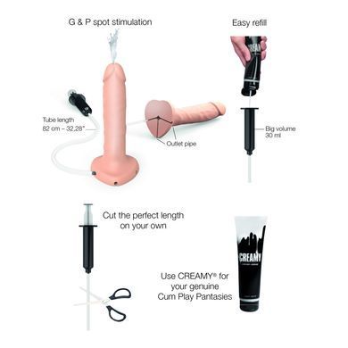 Фалоімітатор, що кінчає Strap-On-Me Squirting Cum Dildo Realistic Flash, діам. 3,9 см, силікон SO9014 фото Купити Фалоімітатор, що кінчає Strap-On-Me Squirting Cum Dildo Realistic Flash, діам. 3,9 см, силікон  Strap-On-Me (Франція) 4 009 грн