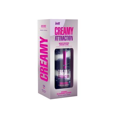 Зволожувальний крем-гель 2в1 Intt Creamy Attraction Blackberry 100мл (м'ята упаковка!!!) SX2658-R фото Купити Зволожувальний крем-гель 2в1 Intt Creamy Attraction Blackberry 100мл (м'ята упаковка!!!)  Intt (Бразилія-Португалія) 627 грн