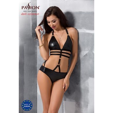 Боди монокини под латекс Passion Exclusive LAMIS BODY L/XL, black PS24801 фото Купить   Passion (Польща) 2 078 грн