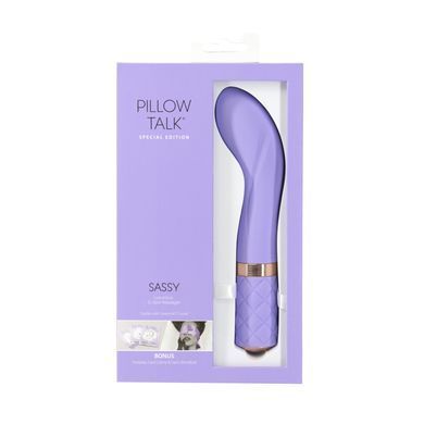 Роскошный вибратор Pillow Talk Sassy Purple Special Edition, Сваровски, повязка на глаза+игра SO6853 фото Купить   Pillow Talk (Канада) 3 122 грн