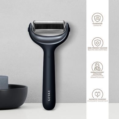 Електронний ролер для обличчя та тіла з мікроголками GESKE MicroNeedle Face&Body Roller 8в1 black HB0201 фото Купити Електронний ролер для обличчя та тіла з мікроголками GESKE MicroNeedle Face&Body Roller 8в1 black  GESKE 2 129 грн