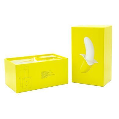 Вибратор-банан Banana Bliss Mini Silicone Vibrator, вагинально-клиторальная стимуляция, 10 режимов SX2601 фото Купить   BMS (Канада) 1 477 грн