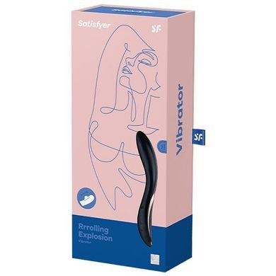 Вибратор с жемчужной стимуляцией точки G Satisfyer Rrrolling Explosion Black SO6074 фото Купить   Satisfyer (Німеччина) 1 903 грн