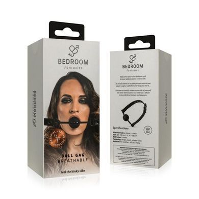 Повітропроникний кляп Bedroom Fantasies: Breathable Silicone Ball Gag, чорний SO8816 фото Купити Повітропроникний кляп Bedroom Fantasies: Breathable Silicone Ball Gag, чорний  Bedroom Fantasies  979 грн