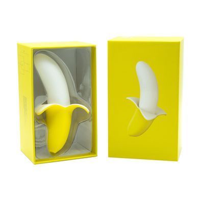 Вибратор-банан Banana Bliss Mini Silicone Vibrator, вагинально-клиторальная стимуляция, 10 режимов SX2601 фото Купить   BMS (Канада) 1 477 грн