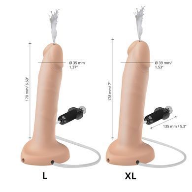 Фалоімітатор, що кінчає Strap-On-Me Squirting Cum Dildo Realistic Flash, діам. 3,9 см, силікон SO9014 фото Купити Фалоімітатор, що кінчає Strap-On-Me Squirting Cum Dildo Realistic Flash, діам. 3,9 см, силікон  Strap-On-Me (Франція) 4 009 грн