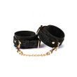 Наручники Liebe Seele Boudoir Amor Wrist Cuffs Black, з&rsquo;єднувальний ланцюжок на карабінах