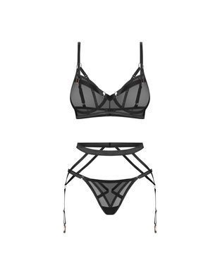 Комплект Obsessive Euridia 3-pcs set M/L SX3587 фото Купити Комплект Obsessive Euridia 3-pcs set M/L  Obsessive (Польща) 1 799 грн