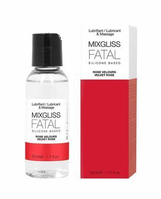 Лубрикант на силіконовій основі MixGliss FATAL - VALVET ROSE (50 мл) з ароматом оксамитової троянди SO2703 фото Купити Лубрикант на силіконовій основі MixGliss FATAL - VALVET ROSE (50 мл) з ароматом оксамитової троянди  MixGliss (Франція) 794 грн