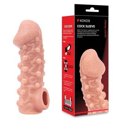 Насадка на член Kokos Cock Sleeve CS 010 S (м'яте паковання!!!) SX4621-R фото Купити Насадка на член Kokos Cock Sleeve CS 010 S (м'яте паковання!!!)  Kokos  499 грн