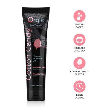 Лубрикант на водній основі Orgie Lube Tube Cotton Candy, 100 мл, зі смаком та ароматом солодкої вати SX1522 фото Купити Лубрикант на водній основі Orgie Lube Tube Cotton Candy, 100 мл, зі смаком та ароматом солодкої вати  Orgie (Бразилія-Португалія) 406 грн