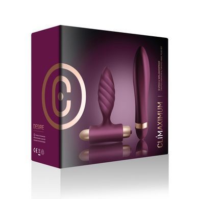 Набір для пар Climaximum Desire анальна пробка + вібратор, 10 режимів, на батарейках SX2432 фото Купити Набір для пар Climaximum Desire анальна пробка + вібратор, 10 режимів, на батарейках  Climaximum (Великобританія) 1 108 грн