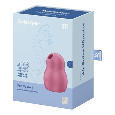 Вакуумный стимулятор с вибрацией Satisfyer Pro To Go 1 Red SO7800 фото Купить   Satisfyer (Німеччина) 1 385 грн