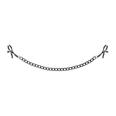 Затискачі для сосків Bedroom Fantasies Nipple Clamps with Chain - Black SO8817 фото Купити Затискачі для сосків Bedroom Fantasies Nipple Clamps with Chain - Black  Bedroom Fantasies  387 грн