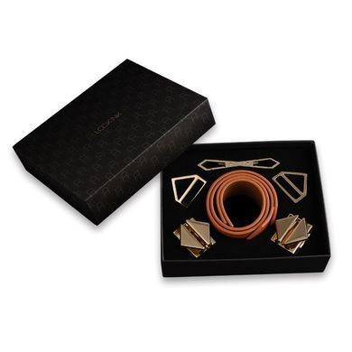 Наручники LOCKINK Wristcuffs/Anklecuffs Brown Set LOCKINK  &mdash; фото