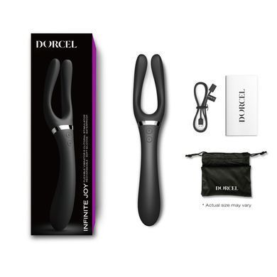 Вібратор-стимулятор Dorcel INFINITE JOY BLACK, багатофункціональний, унісекс SO7382 фото Купити Вібратор-стимулятор Dorcel INFINITE JOY BLACK, багатофункціональний, унісекс  Dorcel (Франція) 4 222 грн