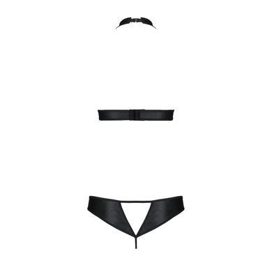 Комплект із екошкіри Passion MALWIA SET with Open Bra 6XL/7XL black, топ та трусики з люверсами SO7101 фото Купити Комплект із екошкіри Passion MALWIA SET with Open Bra 4XL/5XL black, топ та трусики з люверсами  Passion (Польща) 3 483 грн