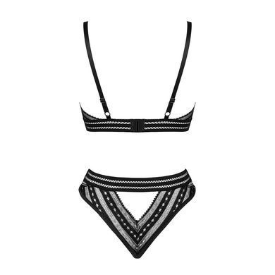 Комплект белья Obsessive Natilya 2-pcs set XS/S, black, бюстгальтер, трусики SO7717 фото Купить   Obsessive (Польща) 923 грн