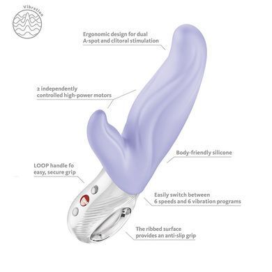 Вібратор-кролик для точки А Fun Factory LADY BI Purple, 2 мотори, 12 режимів SX4246 фото Купити Вібратор-кролик для точки А Fun Factory LADY BI Purple, 2 мотори, 12 режимів  Fun Factory  1 977 грн