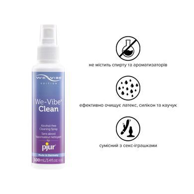 Антибактериальный спрей pjur We-Vibe Clean 100 мл без спирта и ароматизаторов PJ12810 фото Купить   Pjur (Люксембург) 701 грн