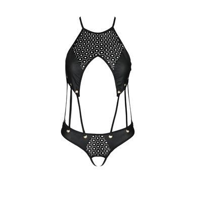 Боді з відкритим доступом Passion TASMINA BODY L/XL black, екошкіра, шнурівки, ажурні мережива SO8488 фото Купити Боді з відкритим доступом Passion TASMINA BODY L/XL black, екошкіра, шнурівки, ажурні мережива  Passion (Польща) 3 196 грн