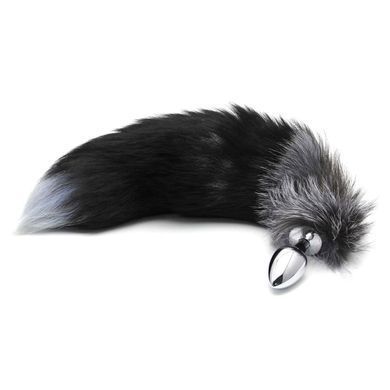 Металлическая анальная пробка Лисий хвост Alive Black And White Fox Tail M, диаметр 3,4 см SO6322 фото Купить Металлическая анальная пробка Лис хвост Alive Black And White Fox Tail S, диаметр 2,9 см  Alive  1 113 грн