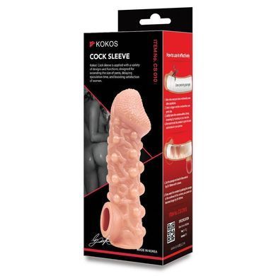 Насадка на член Kokos Cock Sleeve CS 010 S (м'яте паковання!!!) SX4621-R фото Купити Насадка на член Kokos Cock Sleeve CS 010 S (м'яте паковання!!!)  Kokos  499 грн