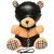 Плюшевий ведмедик HOODED Teddy Bear БДСМ у шкіряному капюшоні з повідцем, 23x16x12 см SO9815 фото Купити Плюшевий ведмедик HOODED Teddy Bear БДСМ у шкіряному капюшоні з повідцем, 23x16x12 см  Master Series (США) 1 718 грн